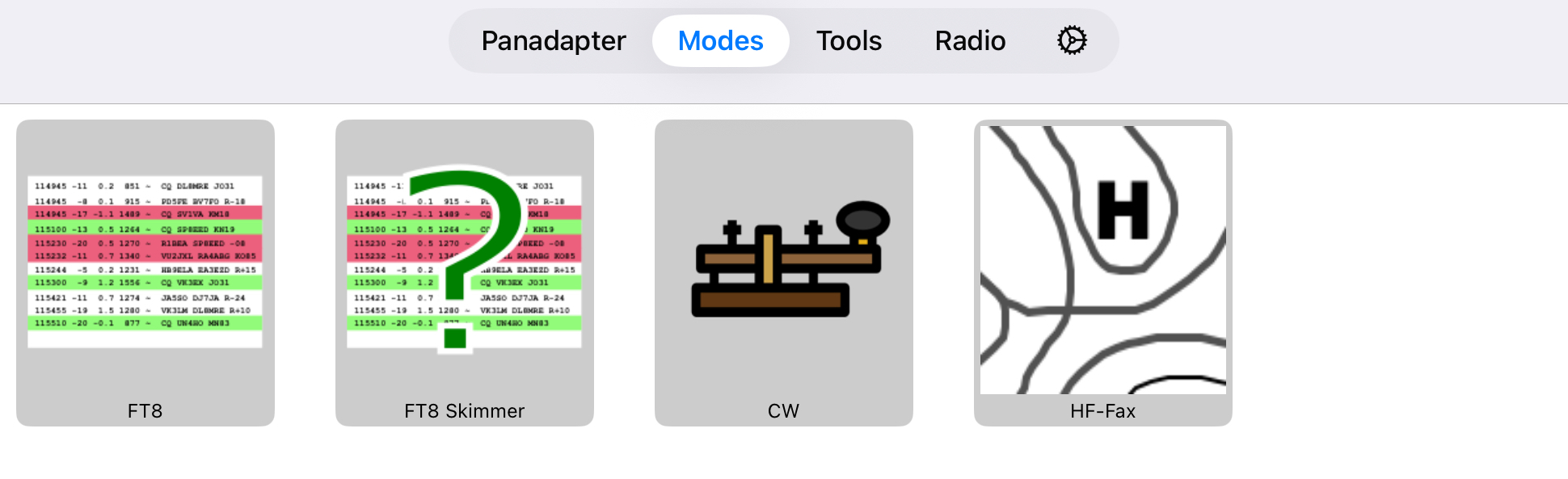 Tools Screen